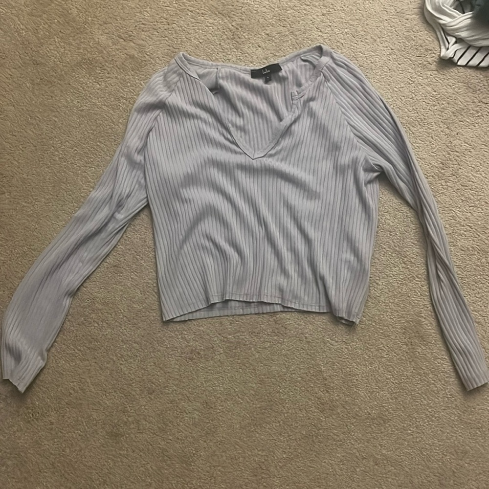 Lulus cropped long sleeve size small